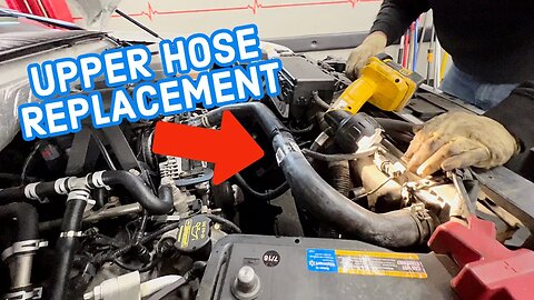 How To Replace Ford Expedition Upper Radiator Hose 5.4 Engine