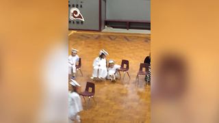 Adorable Little Girl Falls At A Talent Show