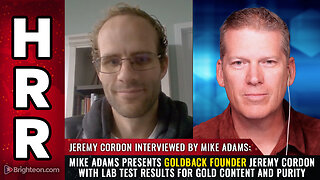 Mike Adams presents Goldback founder Jeremy Cordon...