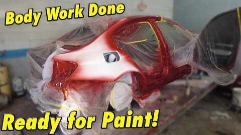 Rebuilding a Destroyed BMW M3 part 4 Finishing the body work and painting the jambs