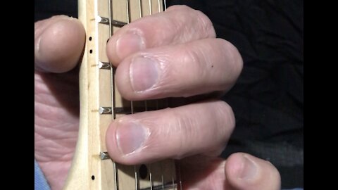 Using Pointer And Ring Finger To Fret Two Different Note, A Whole Step Apart