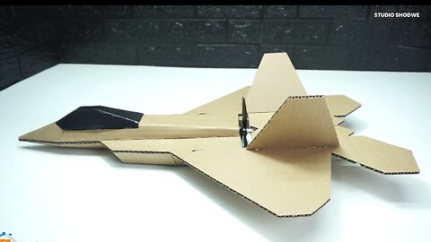 How to make flying remote control aircraft from card board