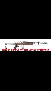 RUGER MINI-14 MINI #1 FOR 8 SEATS IN THE MAIN WEBINAR