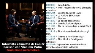 Intervista Tucker&Putin versione integrale