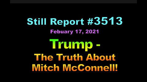 Trump – The Truth About Mitch McConnell!, 3513