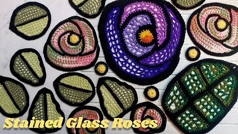 Crochet Roses Rose Stained Glass Tutorial