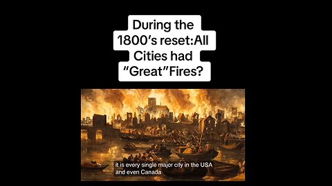 The Great Fires During The 1800s Reset