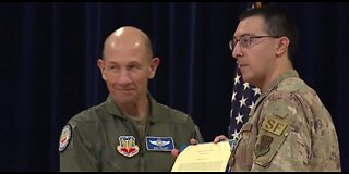 Nellis AFB airman honored for heroism