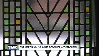 Cleaning one of Buffalo's most iconic homes, deep-clean underway at The Martin House