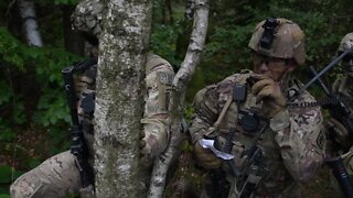 U.S. Paratroopers Conduct Combined Arms Live-Fire Exercise