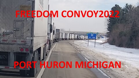 Freedom Convoy 2022 Port Huron Michigan
