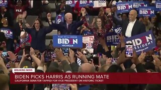 Joe Biden chooses Kamala Harris as vice presidential running mate