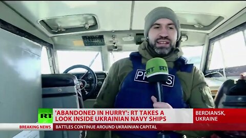 &apos;Abandoned in a hurry&apos; | RT takes a look inside seized Ukrainian Navy ships