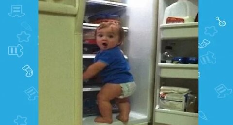 What Happens When Baby Open The Fridge | Funny baby video