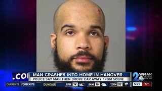 Police: Impaired driver slams into front of Hanover home