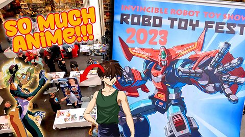 I Couldnt believe his collection of Vintage Anime! - RoboToy Fest 2023 vlog