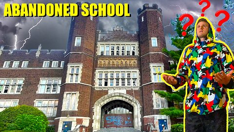 Exploring The Abandoned Castle School *Unexpected Guests Inside!*