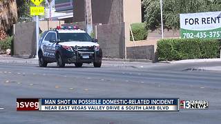 Man shot in possible domestic-related incident