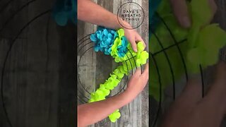 Dollar Tree Aloha Lei Wreath - Shorts - Easy DIY - Wreath DIY