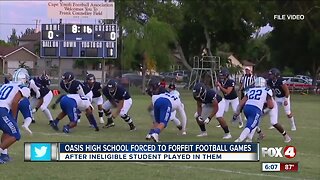 Oasis High school is forced to forfeit several football games