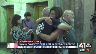 Judge finds woman guilty in firefighters' deaths