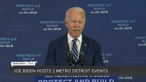 Joe Biden speaks in Southfield & Detroit