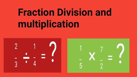 fraction division and multiplication// fraction//fraction division// fraction multiplication// 6th