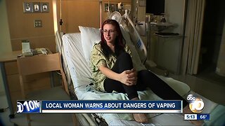 San Diego woman warns about dangers of vaping