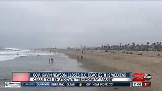 Gov. Gavin Newsom closes O.C. beaches this weekend