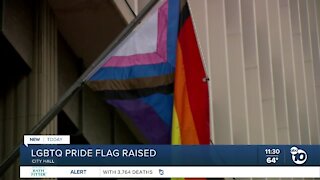 LGBTQ Pride flag raised at San Diego's City Hall