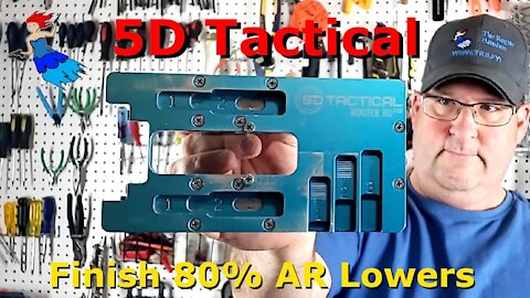 5D TACTICAL ROUTER JIG: Complete the 80% AR15 lower using the 5D Tactical Jig