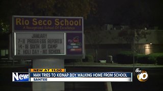 Man tries to kidnap boy walking home from school