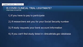 How to tell if the COVID-19 trial you want to sign up for is legitimate