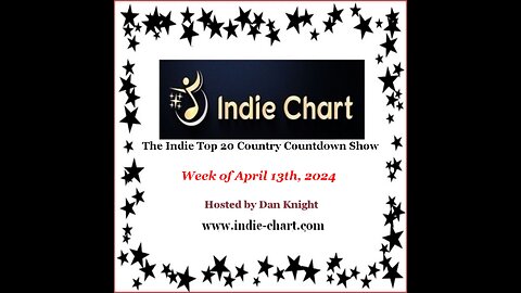 Indie Top 20 Country Countdown Show April 13th, 2024