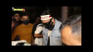 Ranveer Singh Arrives At A Dubbing Studio In A Swanky Yellow Lamborghini | SpotboyE