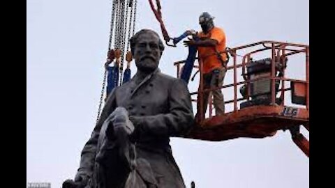 Robert E. Lee Statue -- Largest Confederate Monument In The U.S. -- Torn Down September 8th 2021