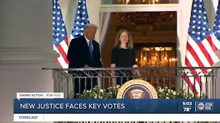 Issues important to President Trump await Amy Coney Barrett on Supreme Court