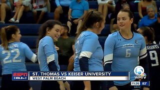Keiser defeats St. Thomas volleyball 9/18