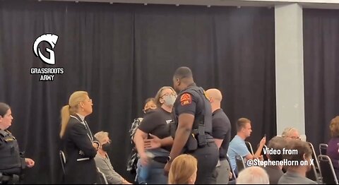 Leftist Activist Tries To Disrupt Moms 4 Liberty Town Hall, And Is Escorted Out