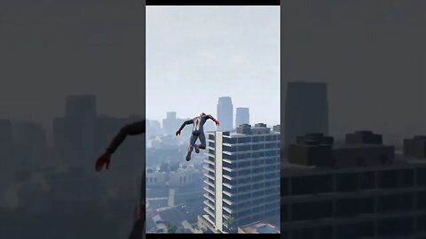 Spiderman in GTA 5 | Spiderman Fly in Los Santos | GTA 5 mod | #youtubeshorts #shorts #gtav #spider