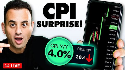 CPI Inflation Data PLUMMETING!! (Will Bitcoin Respond?)