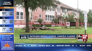 Tornado damages Kathleen Middle School leading to school cancellations