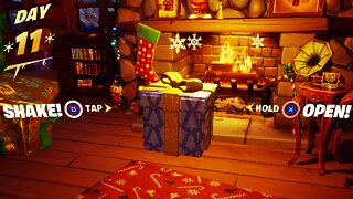 Fortnite Winterfest - DAY 11 Opening Up GIFTS
