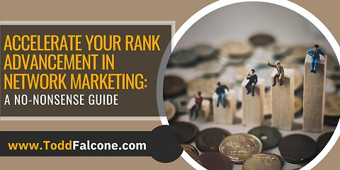 How to Rank Advance Quickly in Network Marketing | Straight Talk