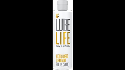 Lube Life Water Based Personal Lubricant, 8 Ounce Sex Lube for Men, Women and Couples of Parabens,