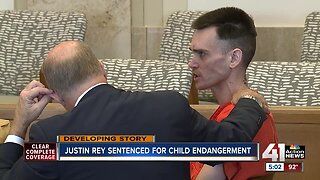 Justin Rey gets nearly 9 years on child endangerment charges