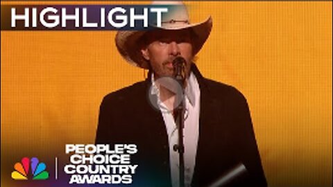Toby Keith Accepts the Country Icon Award at the 2023 People's Choice Country Awards | NBC
