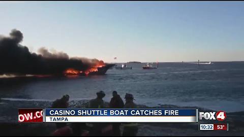 Casino Shuttle Boat Catches Fire