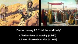 Deuteronomy 22 “Helpful and Holy” - Calvary Chapel Fergus Falls