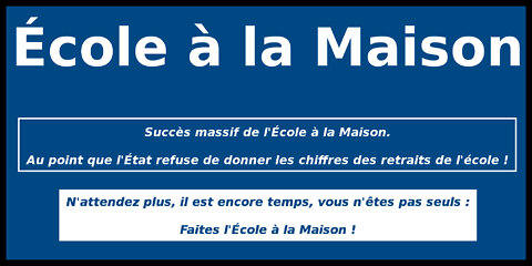 École à la maison.